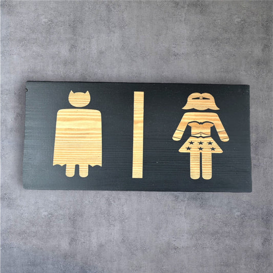 Super toilet plaque